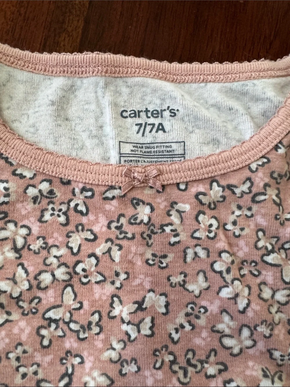 Carter's Light Pink Floral Long-Sleeve Pajama Set